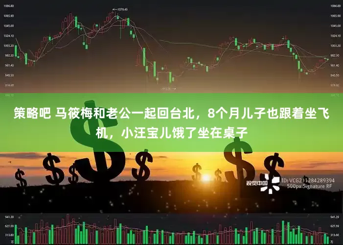 策略吧 马筱梅和老公一起回台北，8个月儿子也跟着坐飞机，小汪宝儿饿了坐在桌子